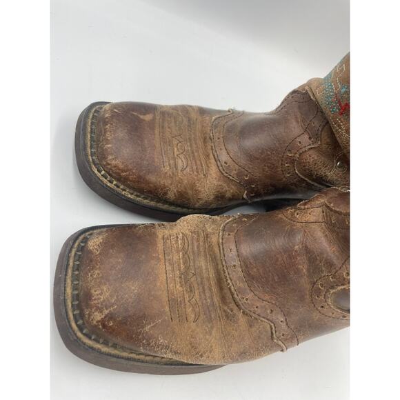 Justin Gypsy Gemma Cowgirl Western Brown Boots Stitching 8 - Picture 10 of 12